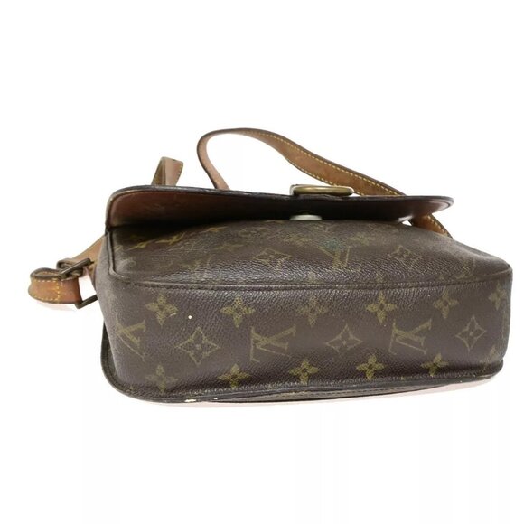 LOUIS VUITTON Saint Cloud GM Shoulder Bag Monogram Leather Brown - Picture 6 of 16